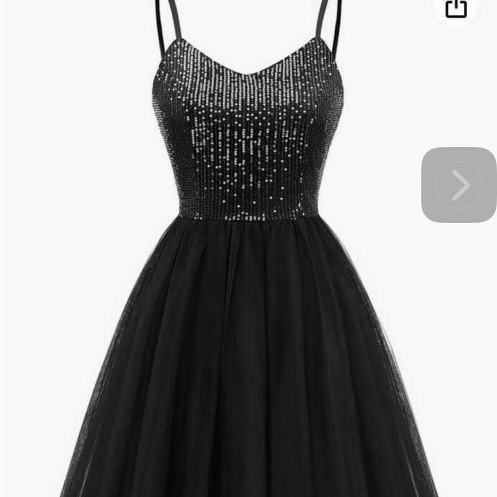 NWT Elegant Black Sequin Dress